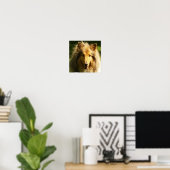 コリーラシドッグプリント ポスター (ホームオフィス)