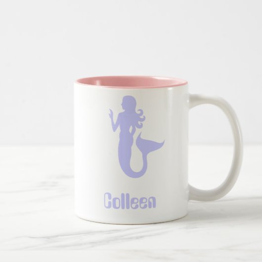 コリーン 紫の人魚 コーヒーマグ ツートーンマグカップ (右)