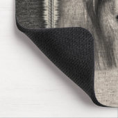 コリーヴィンテージポートレートキュート引用文 マウスパッド (コーナー)