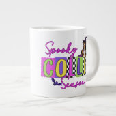 コリー不気味ハロウィンマグ ジャンボコーヒーマグカップ (正面右)