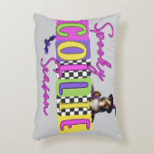 コリー不気味ハロウィーン アクセントクッション (正面(垂直))