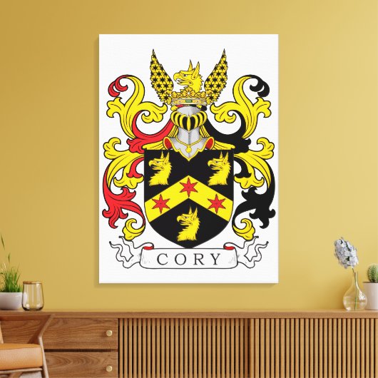 コリー家紋（アイルランド） キャンバスプリント (インサイチュ (リビング))