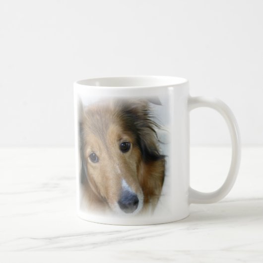コリー犬のコーヒー・マグ コーヒーマグカップ (右)