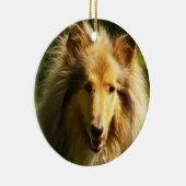 コリー犬の品種オーナメント セラミックオーナメント (右)