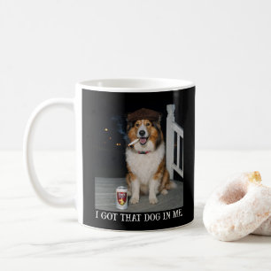 コリー犬の面白いミーム「私の中に犬がいる」 コーヒーマグカップ