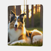コリー犬 セラミックオーナメント (左)