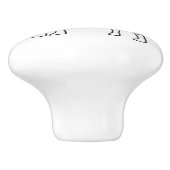 コリー犬 セラミックノブ (側面)