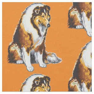 コリー犬 ファブリック