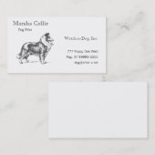 コリー犬 名刺 (正面/裏面)