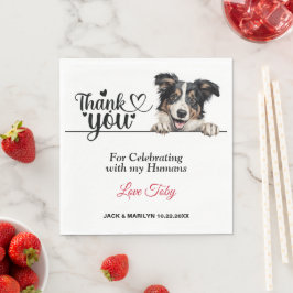 コリー結婚ズ・サンキュー スタンダードランチョンナプキン