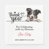 コリー結婚ズ・サンキュー スタンダードランチョンナプキン (正面)