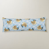 コリー絵を描ズのラフなセーブルメルレオリジナルドッグアート ボディピロー (裏面)