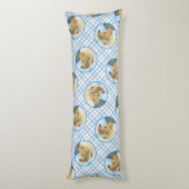 コリー絵を描ズのラフなセーブルメルレオリジナルドッグアート ボディピロー (裏面 (縦))