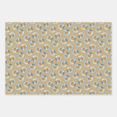 コリー絵を描ズのラフなセーブルメルレオリジナルドッグアート ラッピングペーパーシート (正面3)