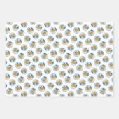 コリー絵を描ズのラフなセーブルメルレオリジナルドッグアート ラッピングペーパーシート (正面2)