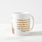 コリー縁どとキッズ秋 コーヒーマグカップ (正面右)