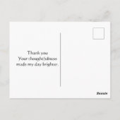 コリー縁どとワイルドフラワーハガキ ポストカード (裏面)