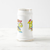 コリー縁どの敏捷性ギフト ビールジョッキ (中央)