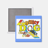 コリー縁どの敏捷性ギフト マグネット (正面/裏面)