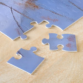 コリー縁どは雪のクリスマスを許す ジグソーパズル (側面)