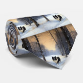 コリー縁どは雪のクリスマスを許す ネクタイ (ロール)