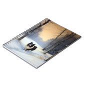 コリー縁どは雪のクリスマスを許す ノートブック (左側)