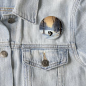 コリー縁どは雪のクリスマスを許す 缶バッジ (インサイチュ)