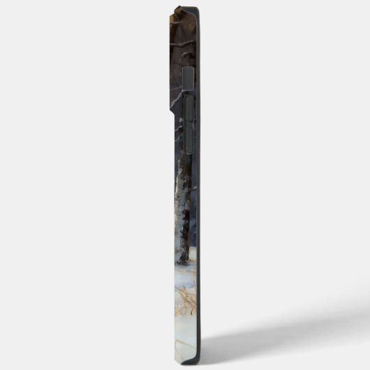 コリー縁どは雪のクリスマスを許す Case-Mate iPhoneケース (裏面 / 左)