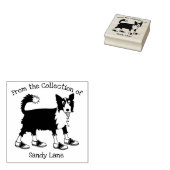 コリー縁どを投げ出す ラバースタンプ (押印)