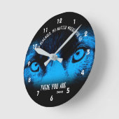 コリー縁どアイズ孔子感動的引用文 ラウンド壁時計 (傾斜)