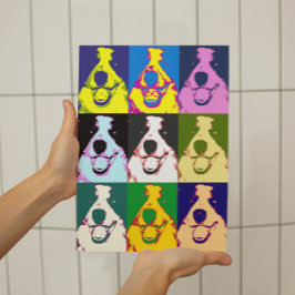 コリー縁どアポップ・アートのートのポスター ポスター