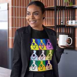 コリー縁どアポップ・アートのート女子 Tシャツ