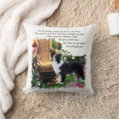 コリー縁どアートギフト クッション (ブランケット)