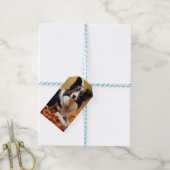 コリー縁どイン紅葉秋インスパイア ギフトタグ (より糸付き)