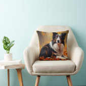 コリー縁どイン紅葉秋インスパイア クッション (椅子)