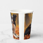 コリー縁どイン紅葉秋インスパイア 紙コップ (右)