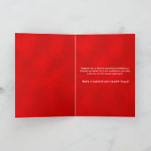 コリー縁どクリスマスの贈り物は詩で頭を下げる カード (内部)