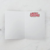 コリー縁どクリスマスストッキング カード (内部)