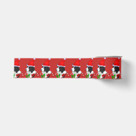 コリー縁どクリスマスメリー グログランリボン