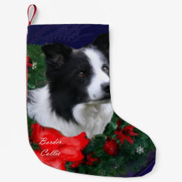 コリー縁どクリスマス スモールクリスマスストッキング