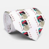コリー縁どサンタポーズ ネクタイ (ロール)