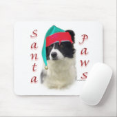 コリー縁どサンタポーズ マウスパッド (マウス)
