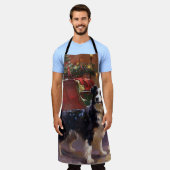 コリー縁どスフェスティバルシーズン エプロン (着用した状態)