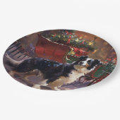 コリー縁どスフェスティバルシーズン ペーパープレート (アングル)