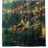 コリー縁どスフェスティバル航海 シャワーカーテン (正面)