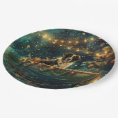 コリー縁どスフェスティバル航海 ペーパープレート (アングル)