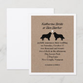 コリー縁どス結婚式招待状 招待状 (正面/裏面)