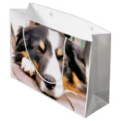 コリー縁どス ラージペーパーバッグ (裏面アングル)