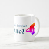 コリー縁どス・ルールかわいい コーヒーマグカップ (正面右)