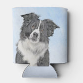 コリー縁どズ絵画 – かわいいオリジナルドッグアート 缶クーラー (裏面)